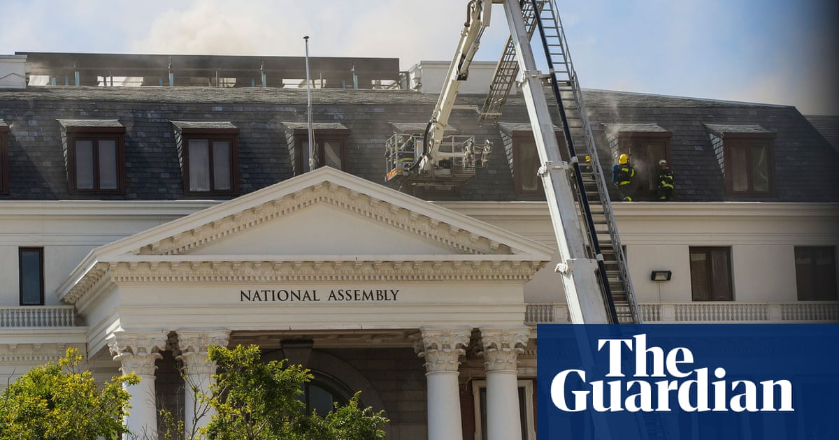 South Africa: man charged with arson over blaze at parliament