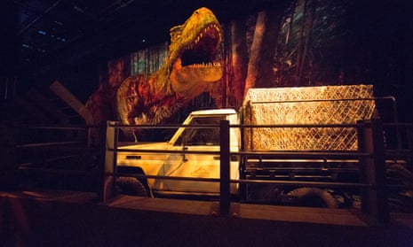 A Tyrannosaurus rex in Melbourne Museum's Jurassic World: The Exhibition