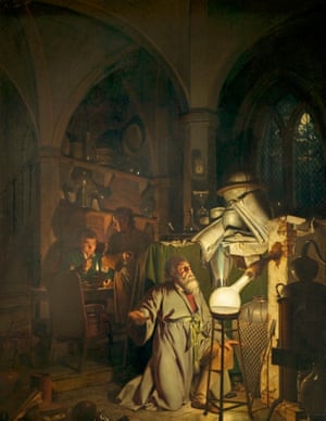 The Alchymist Discovering Phosphorus, by Joseph Wright, 1771 – 1795.
