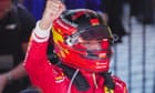 Carlos Sainz wins Australian F1 Grand Prix to lead one-two finish for Ferrari