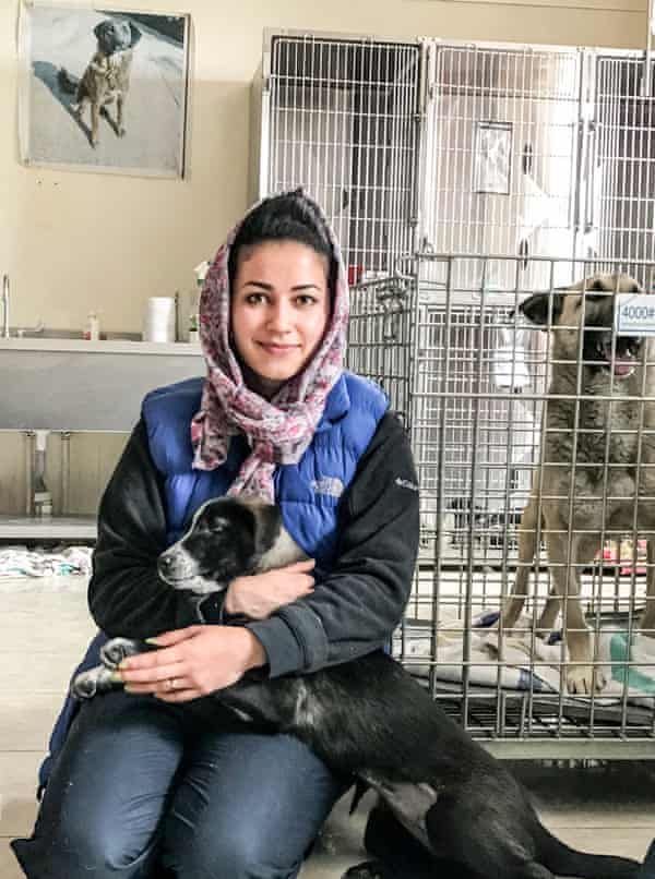 Veterinary surgeon Dr Malalai Haikal from Nowzad Conrad Lewis Clinic in Kabul