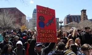 Students rally against gun violence in New YorkNEW YORK, USA - APRIL 20: Hundreds of high school students take part in a protest against National Rifle Association (NRA) at Washington Square Park in New York, United States on April 20, 2018. Students mourn shooting deaths of 17 people at Marjory Stoneman Douglas High School in Parkland, Florida. (Photo by Atilgan Ozdil/Anadolu Agency/Getty Images)