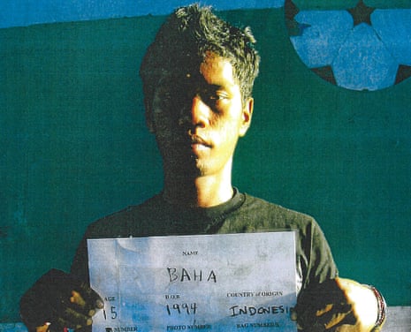 Samsul Bahar, a juvenile, pictured after his arrest on board a people smuggling boat in 2009. Samsul was later jailed as an adult people smuggler on the basis of flawed wrist x-ray evidence.