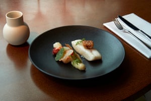 Abtemious: poached john dory with langoustine velouté