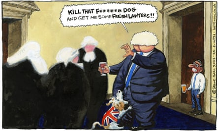 Steve Bell on Boris Johnson axing his government lawyers