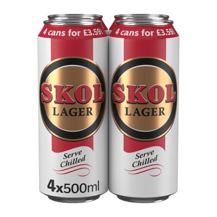 Skol Lager Beer Cans