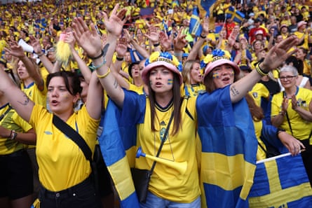 Sweden fans at Bramall Lane in 2022.