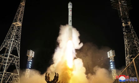 The launch of what North Korea said was the Malligyong-1, a military spy satellite, into orbit in November.