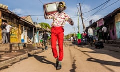 In this image, Stephen Okoth walks down a street in bright red trousers and floral shirt, while carrying a cathode ray TV on his shoulder. It is a bright sunny day in Nairobi. In the Kibera neighbourhood of Nairobi, Stephen Okoth, also known as Ondivour, is a film-maker, photographer and model for his self-styled colourful and vintage fashion. “He inspires a generation in the shanty town through his sense of style, which brings so much hope and vibrancy to the people,” says photographer Brian Orieno, who submitted this image to the #CelebrateAfrica competition hosted by fairtrade photo agency Picfair and New African magazine, and sponsored by Canon. The competition was open to residents of all African countries and the winners will be announced on 3 May.
