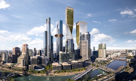Artist’s render of STH BNK By Beulah, which will become Australia's tallest building.