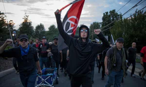 Charlottesville Anniversary Anger Over Police Failures Simmers At Protest World News The Guardian