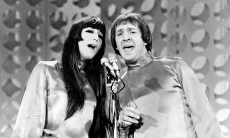 Sonny &amp; Cher performing in 1966, a year before they married.