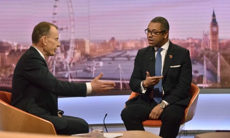 James Cleverly speaks to Andrew Marr on BBC One