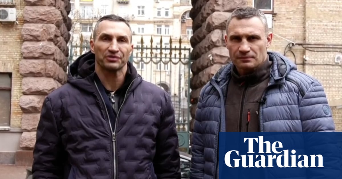 Klitschko brothers, former heavyweight boxing champions, urge countries to support Ukraine – video