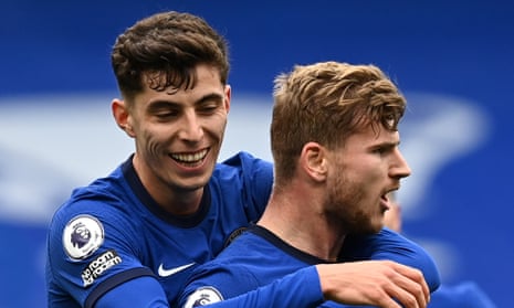Chelsea were the Premier League’s biggest spenders on agents’ fees across a period during which they signed Kai Havertz (left) and Timo Werner.