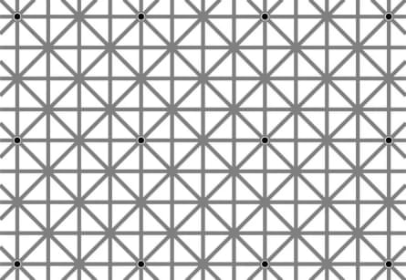 12 dots illusion by Jacques Ninio