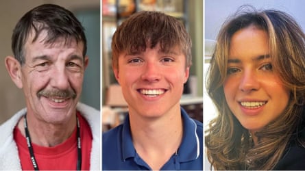 From left, Ian Coates, Barnaby Webber and Grace O’Malley-Kumar