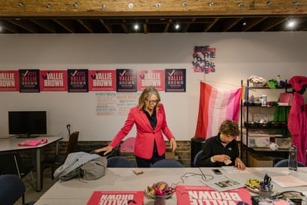 Vallie Brown, the San Francisco district 5 supervisor, at her campaign headquarters in San Francisco.