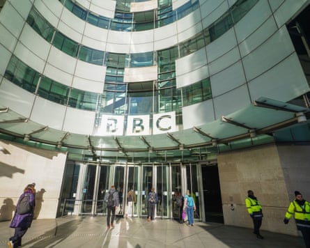 Exterior of BBC corporation headquarters