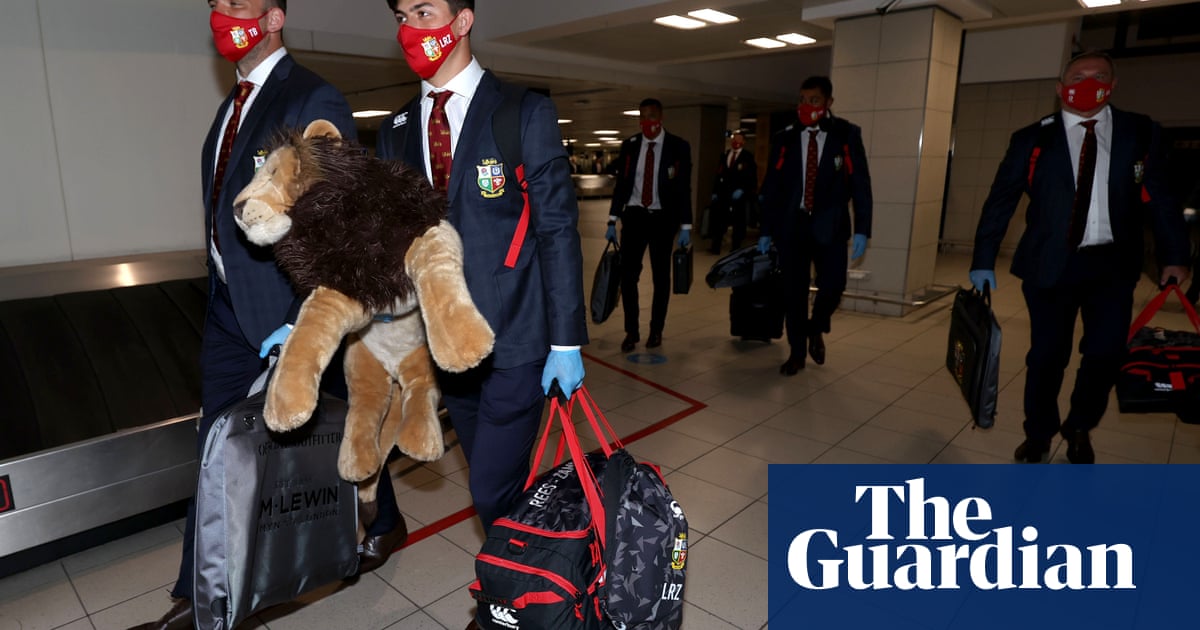 Lions arrive in South Africa but rising Covid rates threaten tour plans