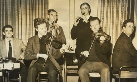Paul Gross, second from left, playing with the Four Courts Ceilidh Band  