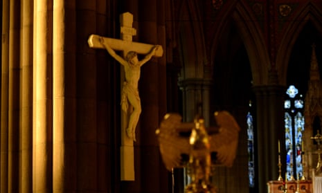 A crucifix in St Patricks Cathedral in Melbourne.