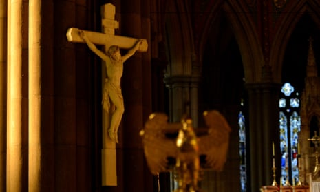A crucifix in a Catholic church