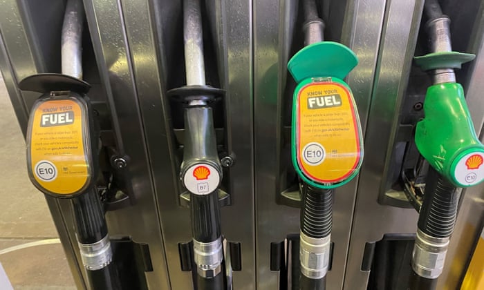 Fuel pumps at a petrol station in Liverpool.