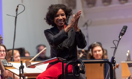 Conducting at Cadogan Hall, May 2022.