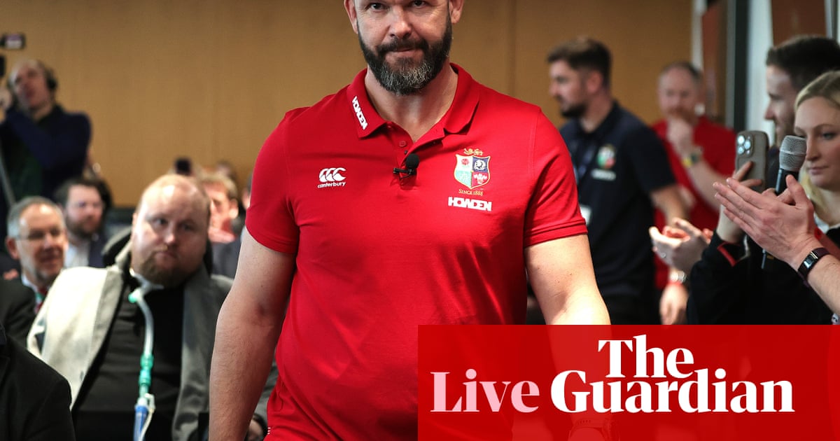 British & Irish Lions rugby squad announced for tour of Australia live
