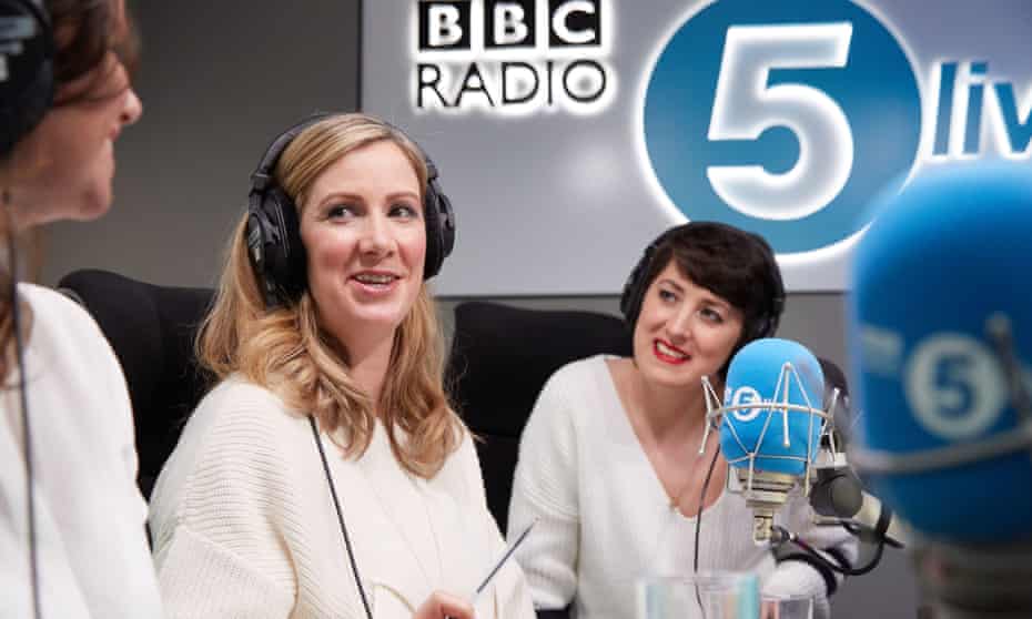 The BBC Radio 5 Live newsreader Rachael Bland, centre, with fellow hosts of the You, Me and the Big C podcast Deborah James, left, and Lauren Mahon.