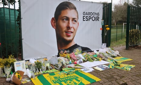 Tributes to Argentinian football player Emiliano Sala in Nantes, France.