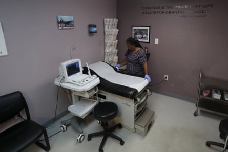 The operating room at the Whole Woman’s Health clinic in Fort Worth, Texas. On 30 March the fifth circuit court of appeals reinstated the state’s executive order to restrict abortions during the pandemic.
