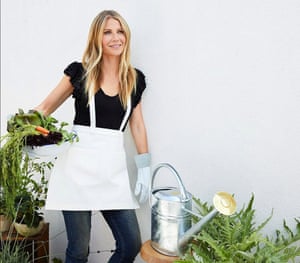 Gwyneth Paltrow with a $120 watering can. (And she wonders why people hate her.)