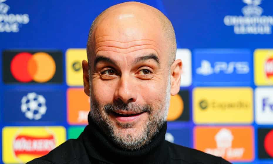 Pep Guardiola jokes about 'stupid tactics' in Champions League | Pep Guardiola | The Guardian