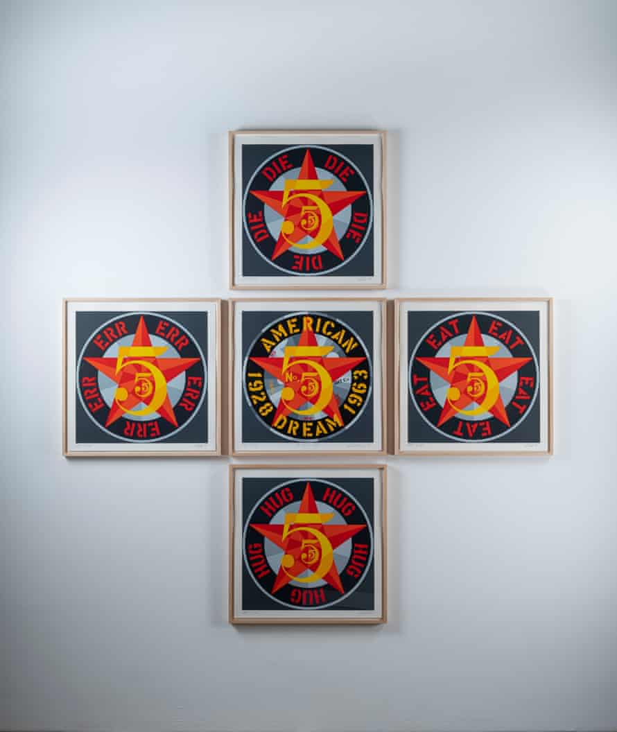 American Dream # 5 (The Golden Five), 1980 by Robert Indiana, inspired by the work of Charles Demuth.