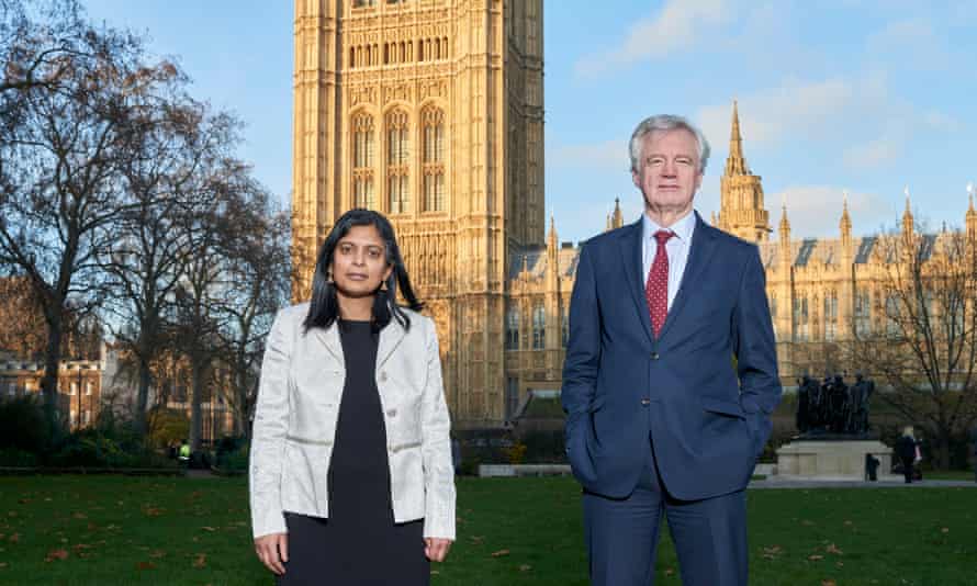 ‘All this evidence makes it very plain that vitamin D has a material effect’: Tory MP David Davis with Labour MP Rupa Huq.