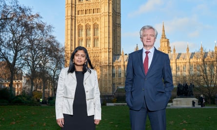 ‘All this evidence makes it very plain that vitamin D has a material effect’: Tory MP David Davis with Labour MP Rupa Huq.