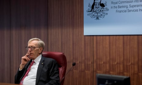 Commissioner Kenneth Hayne during the banking royal commission’s initial public hearing in February.