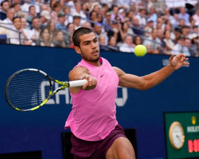 US Open tennis 2025: Novak Djokovic v Carlos Alcaraz, men’s semi-final – live