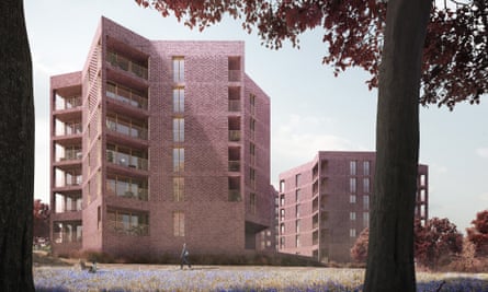 CGI: Lion Green, Coulsdon, by Mary Duggan Architects.