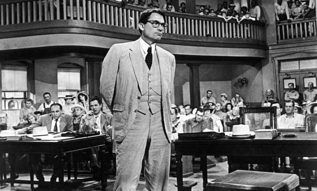 Gregory Peck as Atticus Finch in the 1962 film of To Kill a Mockingbird.