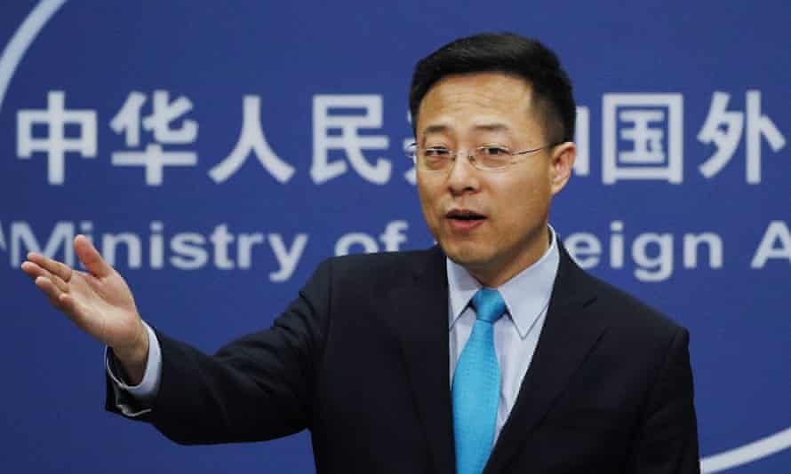 Chinese foreign ministry spokesperson Zhao Lijian