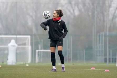 Nadia Nadim during training in November