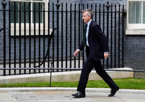 Dan Jarvis arriving in Downing Street this morning.