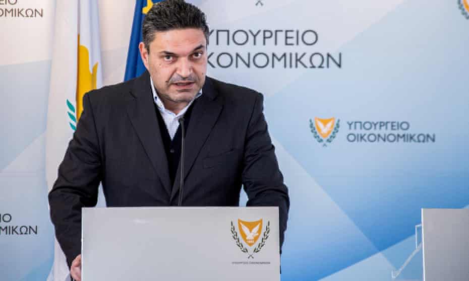 Constantinos Petrides, Cyprus’s finance minister