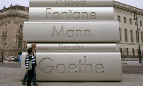  Heavy reading … the Walk of Ideas in Bebelplatz square in Berlin, Germany in 2006. 