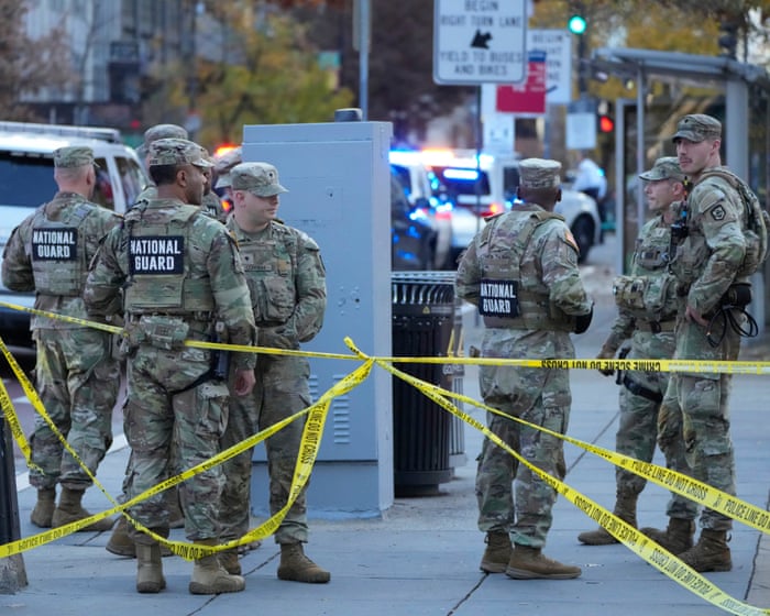 Washington DC shooting: video suggests ‘lone gunman’ shot two national guard members near White House, say Washington DC police – latest updates