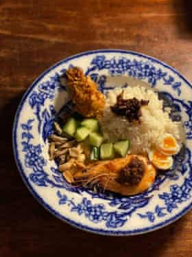 Fresh chilies only: Ping Coombes’s nasi lemak.