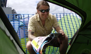 Mark Kennedy at Glastonbury festival in 2008, in a picture taken by Lisa Jones